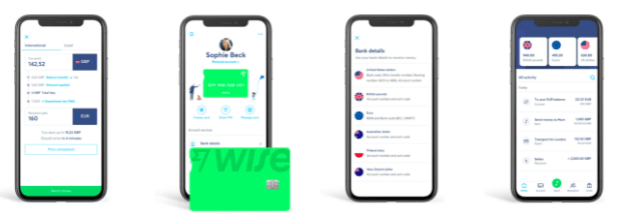 Wise app and card, Credits @Wise